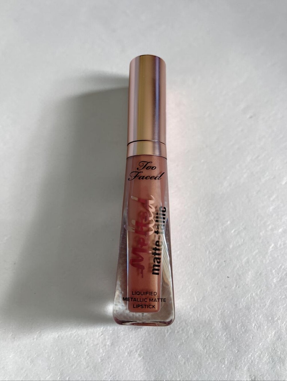 Too Faced Melted Matte-tallic Metallic Matte Lipstick-Faking It
